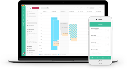 rooster-overzicht-clevergig-planning-software-uitzendbureaus